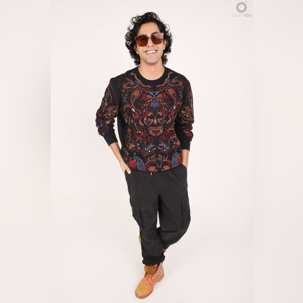 NWT Men’s Alexander McQueen Victorian Emb Skull Embroidered Crewneck Sweater - Picture 14 of 14